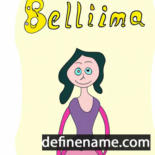 cartoon of the name Bellamina