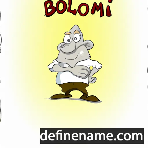 cartoon of the name Belomir