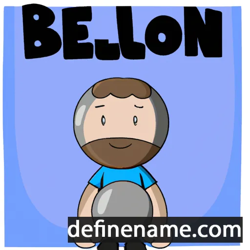 cartoon of the name Belon