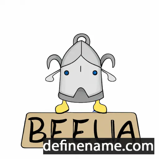 cartoon of the name Beluca