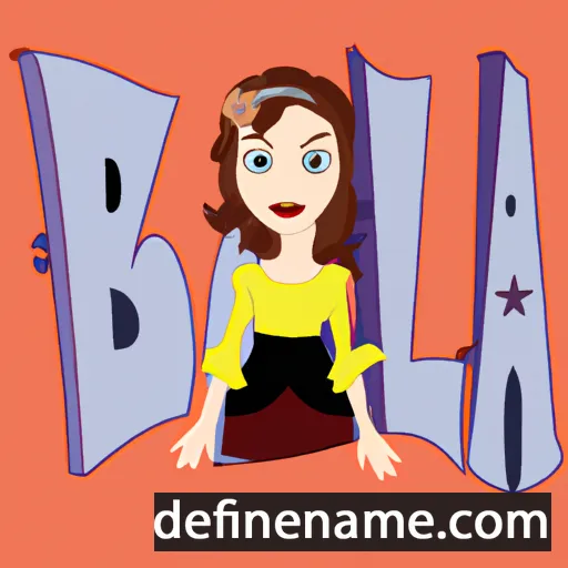 cartoon of the name Belva