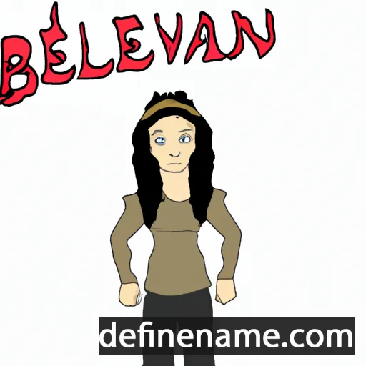 cartoon of the name Belvah