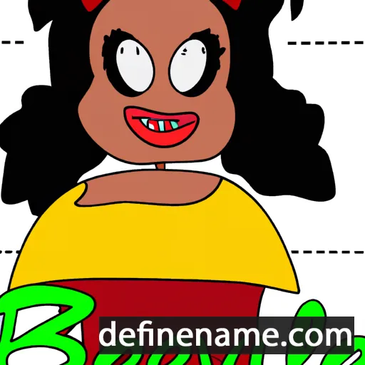 cartoon of the name Belvie