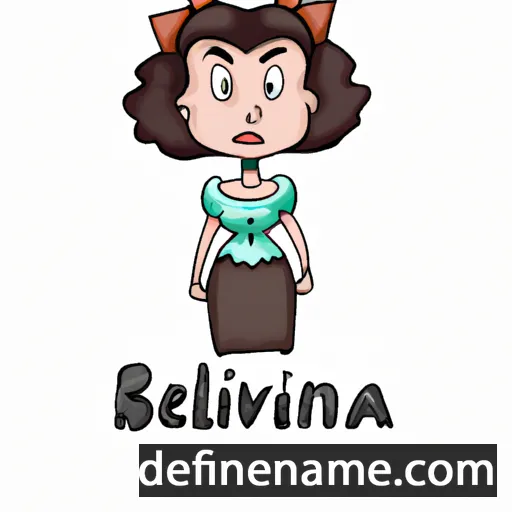 cartoon of the name Belvina