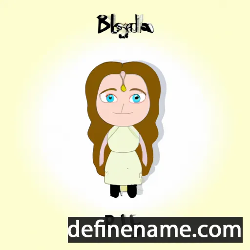 cartoon of the name Belyana