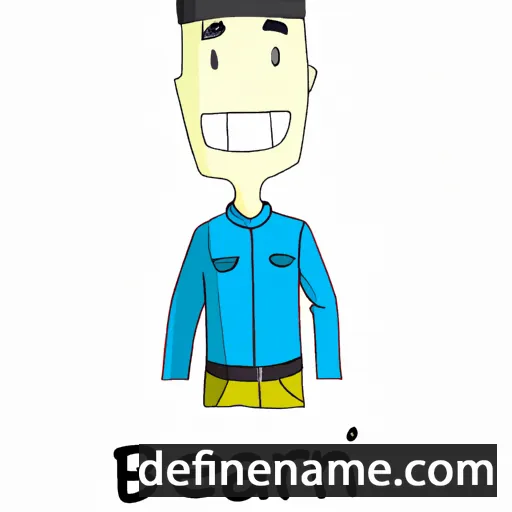 cartoon of the name Bérnar