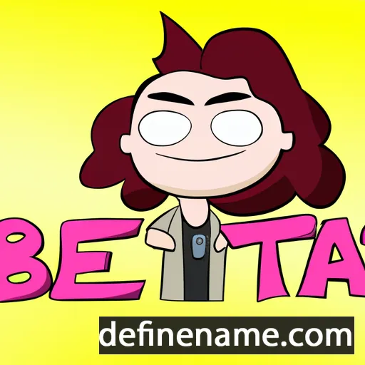 cartoon of the name Béta