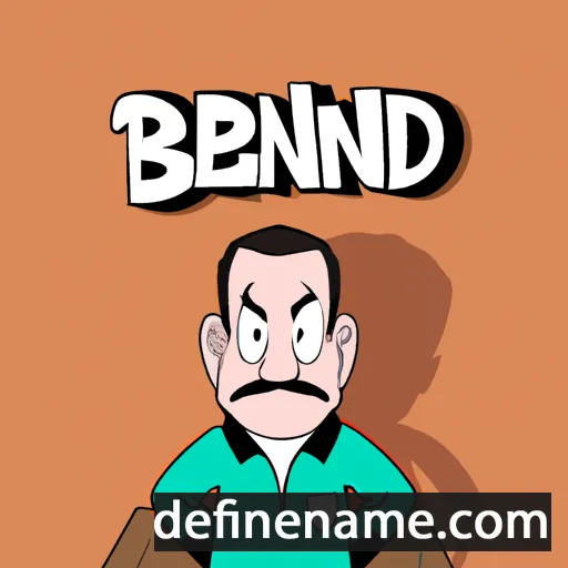 cartoon of the name Bênard