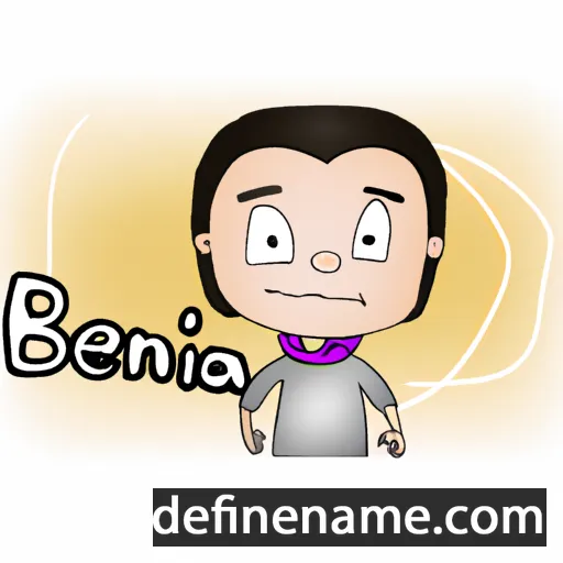 cartoon of the name Benájá