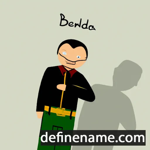 cartoon of the name Benadikta