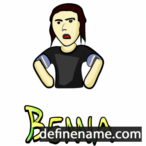 cartoon of the name Benaja