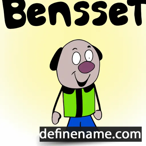 cartoon of the name Benaset