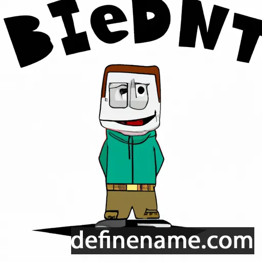 cartoon of the name Bendikt