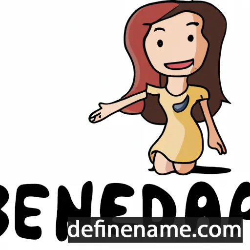 cartoon of the name Bendita