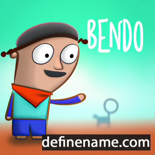 cartoon of the name Bendito