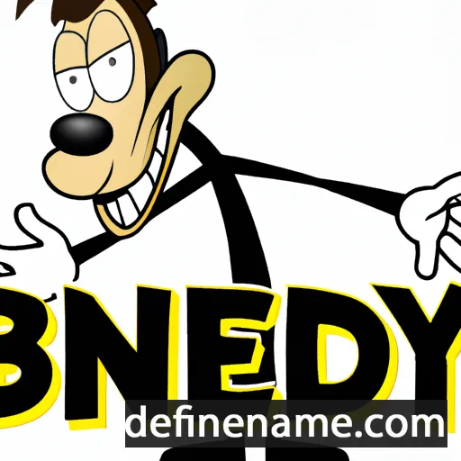 cartoon of the name Bendy