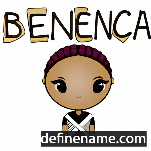 cartoon of the name Benecia