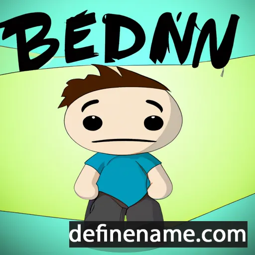 cartoon of the name Bened