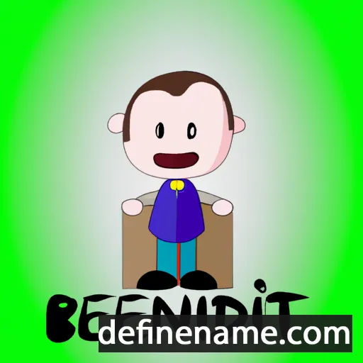 cartoon of the name Benedèt