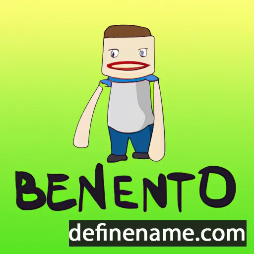 cartoon of the name Benedetg