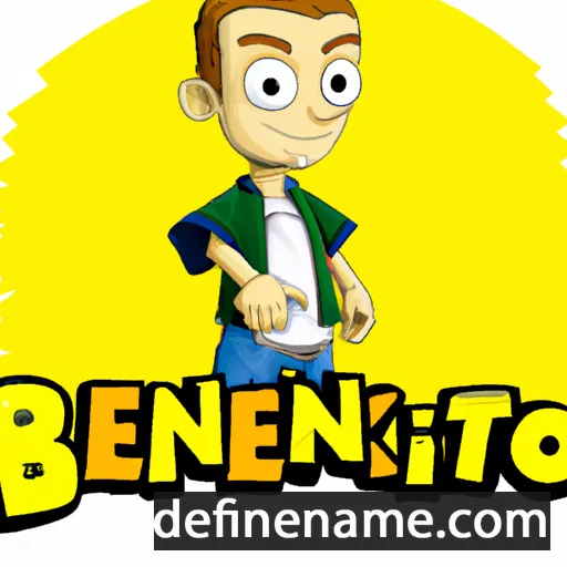 cartoon of the name Benedikto