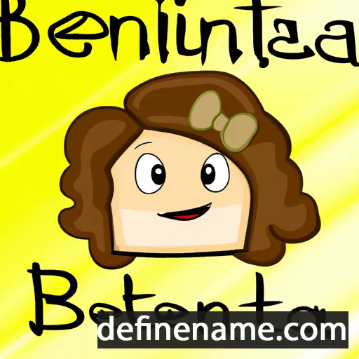 cartoon of the name Beneditta