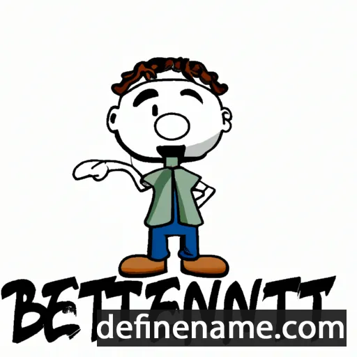 cartoon of the name Benedittu