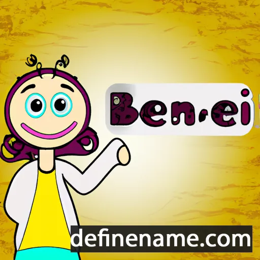 cartoon of the name Benefşe