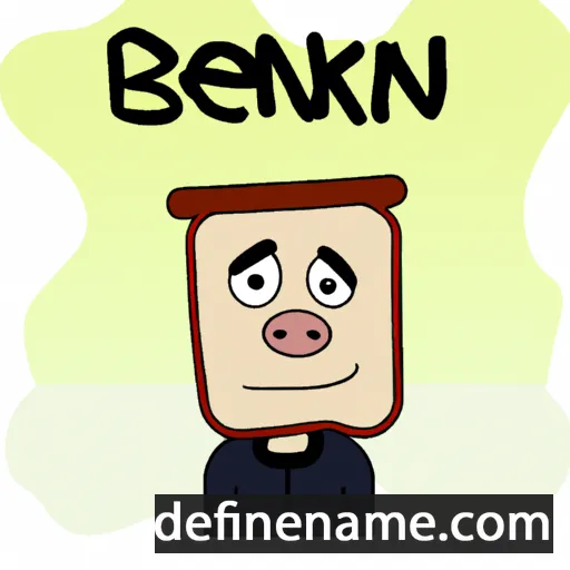 cartoon of the name Benek