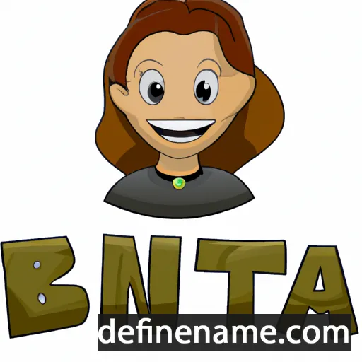 cartoon of the name Beneta