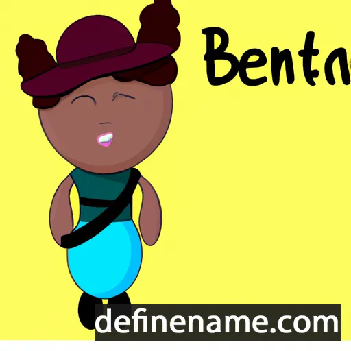 cartoon of the name Benetha