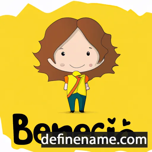 cartoon of the name Benícia