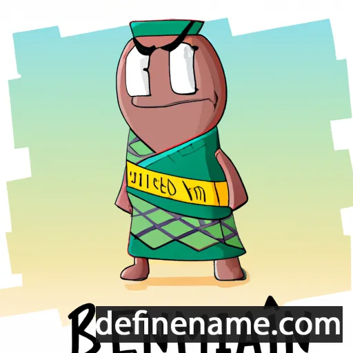 cartoon of the name Beniaminu