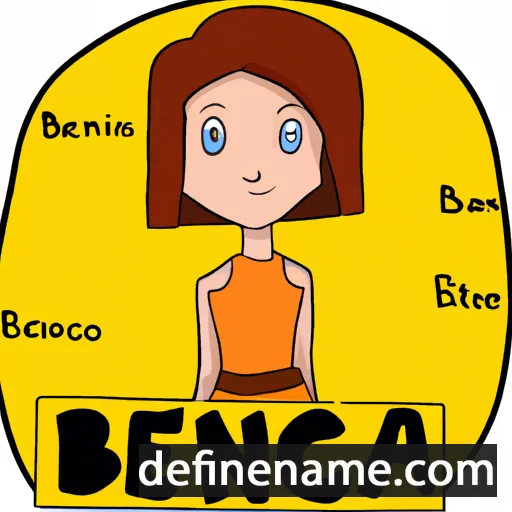 cartoon of the name Benica