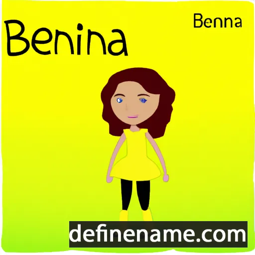 cartoon of the name Benina