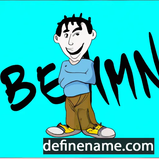 cartoon of the name Benjamîn