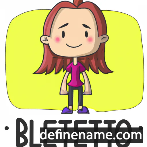 cartoon of the name Benjamina