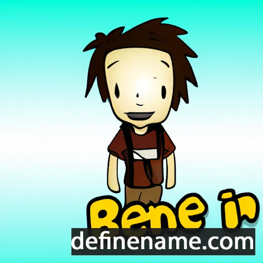 cartoon of the name Benjie