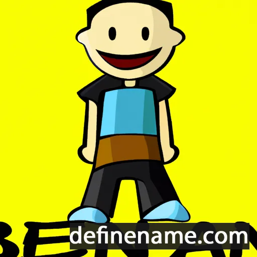 cartoon of the name Benjiman