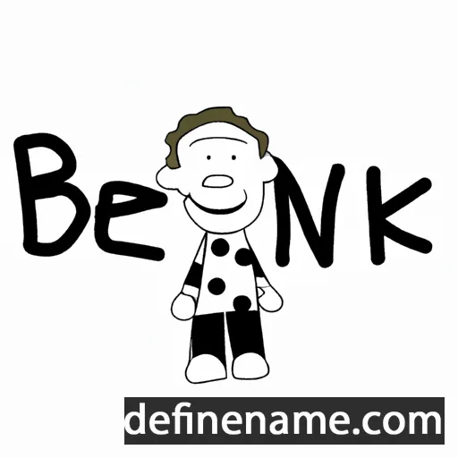 cartoon of the name Benke