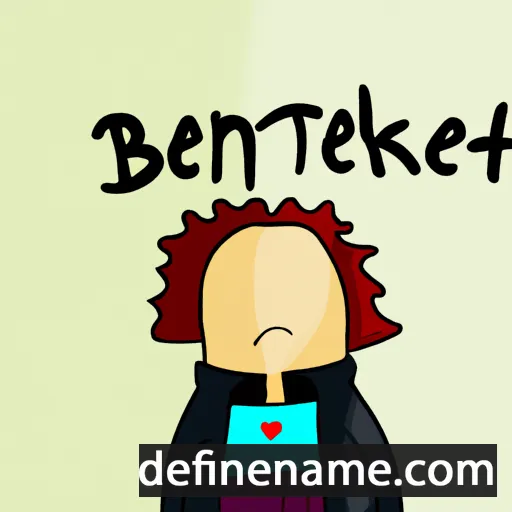 cartoon of the name Bennedikte