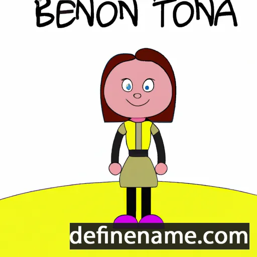 cartoon of the name Benonia