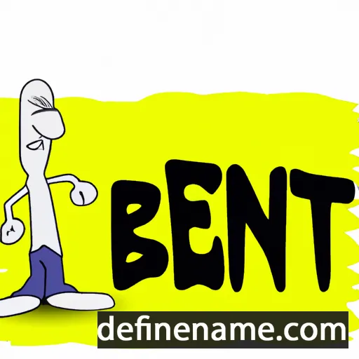 cartoon of the name Bent