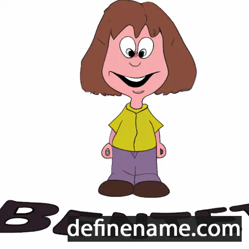 cartoon of the name Bente