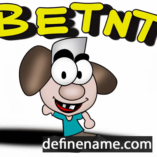 cartoon of the name Bentje