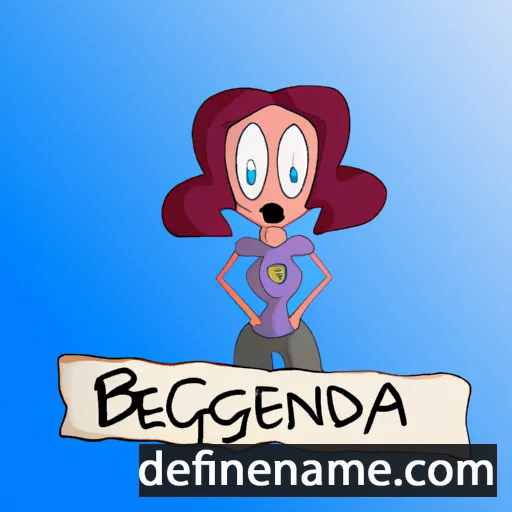 cartoon of the name Benvegnuda