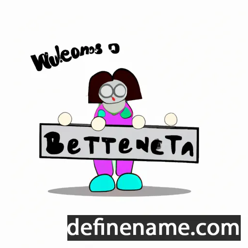 cartoon of the name Benvenuta