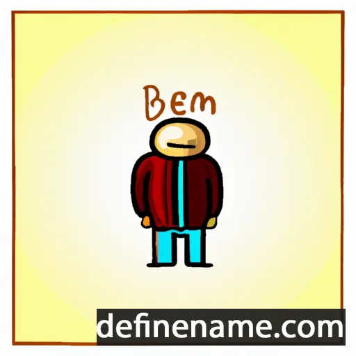 cartoon of the name Benxamina