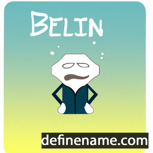 cartoon of the name Benzelin