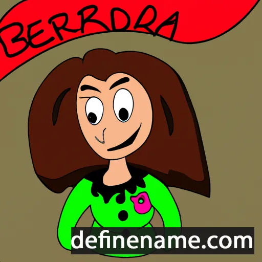 cartoon of the name Berarda